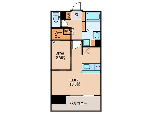 ブラン・スタイル博多314の物件間取画像